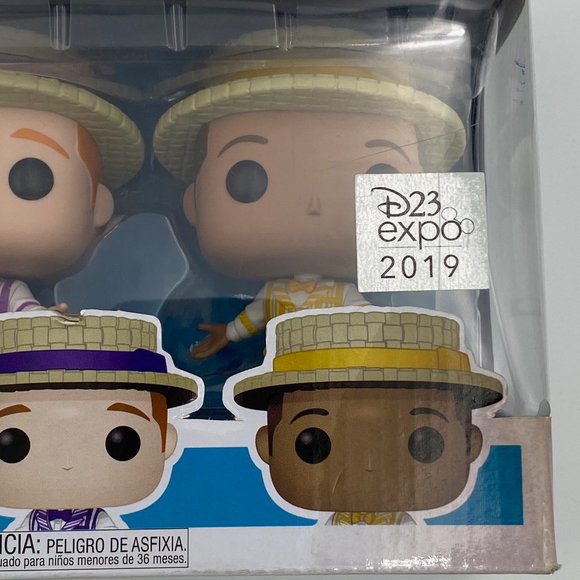 Funko Pop Disney Dapper Dans 4 pack D23 Expo 2019 Exclusive WDW World Disneyland - Picture 8 of 8